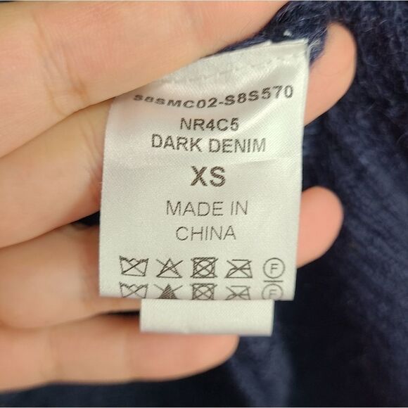 See By Chloe Sweater Womens‎ Size XS Mohair Wool Blend Blue Cardigan - Picture 6 of 9